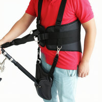 Fishing Harness with Rod Holder Adjustable Fishing Belt with Rod Holder Padded Corrosion-Resistant for Fishermen