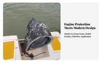 Anti-Collision EVA Engine Cowling Cover Shock Absorbing Outboard Engine Cover Scratch Protection Outboard Engine Guard Tear-Resistant for Boaters, Fishermen, Mariners, Docking, Marinas, Marina, Fishing Trips