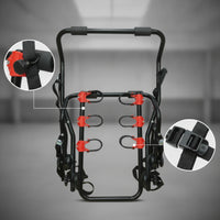 Strap-on Trunk-Mounted Bike Rack Adjustable Trunk-Mounted Cycle Rack Universal Fit Cylindrical for Cyclists, Travelers, Cars, SUVs, Road Trips