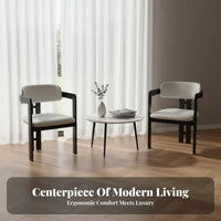 Upholstered Armchair Stylish Padded Rearless Designrear Armchair With Arms Minimalist Design for Adults, Restaurant