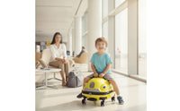 Rotating Sit-and-Ride Suitcase Glossy Children's Suitcase with Wheels Sturdy Sit-and-Ride Luggage Secure for Children, Traveling Families