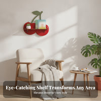 Wooden Cherry Shelf Cherry Wall Shelf Small-Item Storage Wooden Wood