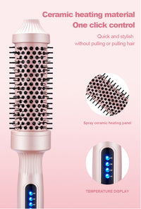 Electric Hair Straightener and Curler Comb with Adjustable Temperature