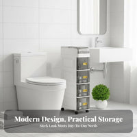 Narrow narrow profile Rolling storage rack Saving Narrow narrow profile Storage unit Slim Design
