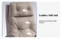 Reclining Highspine-Supporting Chair with Footrest Height Adjustable Highspine-Supporting Recliner with Footrest 360° Rotate