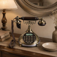 Decorative Landline Telephone Retro Design Antique Landline Phone Handset Keypad