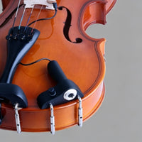 Clamp-on Violin Pickup Silver Hardware Wood Contact Violin Pickup Black