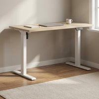 Height-Adjustable Desk Broad Base Standing Desk Flat Table Surface Furniture for Workplace