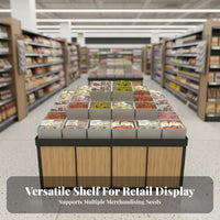 Snack and Candy Display Stand Heavy-Duty Snack Display Rack Sturdy Construction Freestanding Candy Shelf for Convenience Store Managers, Vendors
