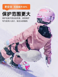 德国儿童滑雪头盔雪盔护目镜一体套装轻盈保暖安全护颈滑雪装备