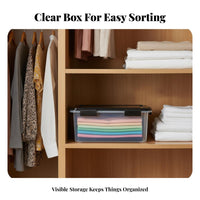Clear Lidded Container transparent frame Clear Latching Container for home managers
