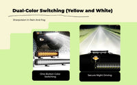 Waterproof yellow light strip for SUV