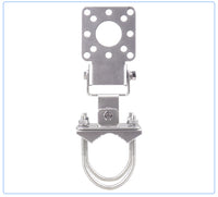 Two-Way Adjustable Angle Bracket for Pole and Wall Mounting, 90-Degree Fixing Bracket Hardware