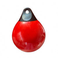 Boat Fender Ball Round Inflatable Buoy 4 Mm Thick PVC Buoy Glossy Red Open Water Swimming Float