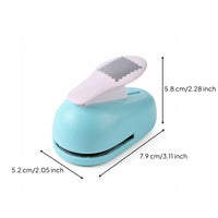 Portable Lever Craft Punch Compact Handheld Paper Punch Palm-Sized Labor-Saving for Crafters, Classroom Crafts
