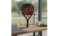 Aerodynamic Hole Pattern Lightweight Training Racket Large Sweet Zone Beach Tennis Paddle Fiberglass Padel Racket for Beginners