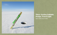 Ice Fishing Rod Holder, Foldable, Portable, Adjustable Stand