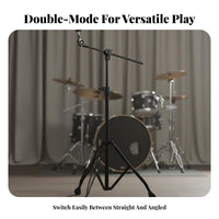 360 Degree Tilter Convertible Cymbal Stand Non-Slip Rubber Feet Swivel Cymbal Stand Collapsible Design for Stage Performance