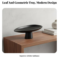 Pedestal Fruit Bowl Glow Upscale Design Modern Decorative Fruit Plate Versatile Resin Centerpiece for Living Room, Restaurant, Housewarming