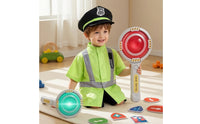 Traffic Officer Costume Pretend Police Costume with Toy Themed for Classroom