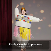 Inflatable Ballerina Costume Sturdy Polyester Sumo Dancer Inflatable Suit
