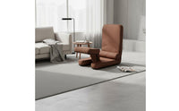 Support Reclining Tatami Chair Thick Cushioning Ergonomic Padded Floor Sofa Compact Design Reclining Floor Lounger Space Saving for Gamers, Meditators, Balcony, Small Areas, Reading Nook, Dorm Room