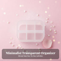 Multi-Compartment Vanity Tray Large Capacity Cosmetic Organizer Easy to Clean