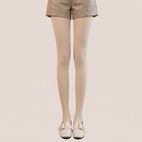 Fleece Lined Tights for Women with Thermal Insulation for Winter, Opaque Footless for Office Wear, Anti-Friction Velvet Design