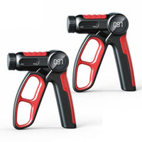 2 Pieces Grip Strength Tester Training with Digital Displa Electronic Hand Grip Strengthener with Counter Comfortable Exercise Tool for Climbers, Office