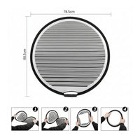 Built-in Handle Round Reflective Inspection Board Compact Foldable Damage Inspection Board