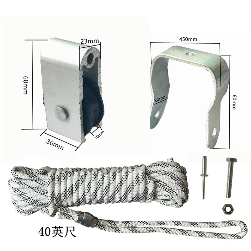 30-10-10 / D-pulley and Rope