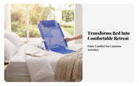 Foldable Bed Lounger Ergonomic Design Adjustable Backrest Anti-Slip Base