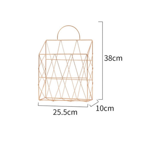 Wall Mounted Periodical Holder Space Saving Metal Wire Periodical Rack