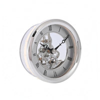 Round Clock Insert Metal-Look Bezel Clock Face Insert for Home Decor