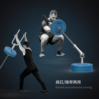Hack Squat T-Bar Row Landmine Handle for Glute Training and Pushing