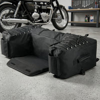 U-Shaped ATV Rear Cargo Bag with Bottle Pockets Stable ATV Tail Bag Portable Long-Lasting for Camping