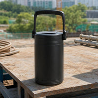Stainless Steel Insulated Ice Container Double-Wall Ice Container with Lid Leak-Resistant Container Compact for Gatherings