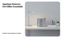 Locking Desktop document Organizer standard paper size Size Compatible Document Storage for Workspace