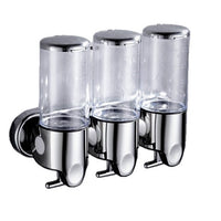 Wall-Mounted 304 Stainless Steel Soap Dispenser, Manual Press, for Hotel Bathroom