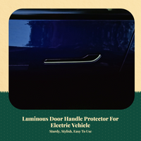 Luminous Door Handle Decals, luminescentat night Car Interior Accessories, Abrasion-Resistant Decoration for Electric Vehicle Series 3/Y
