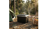 A and C and DC Powered Car Refrigerator with Bluetooth Compact Compressor Car Refrigerator Smart Portable Freezer Battery Protection for Camping