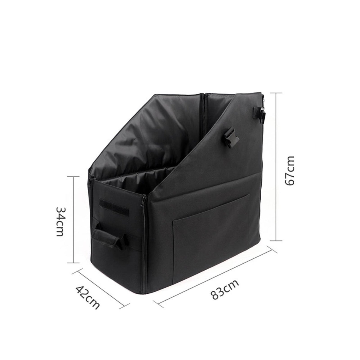 SUV Trunk Bike Bag Removable Straps Folding Bike Storage Box Reinforced Bottom