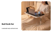 Adjustable Folding Table Foldable Lap Desk Space-Saving for Sofa, Students, Kids