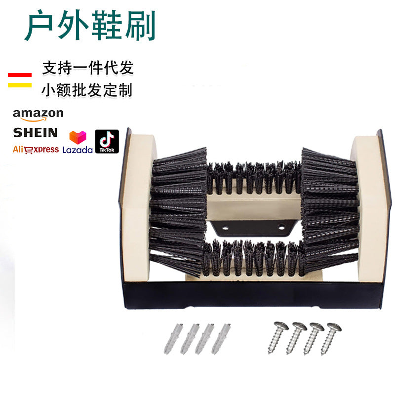 Iron Outdoor Shoe Brush Set for Mud and Snow Removal