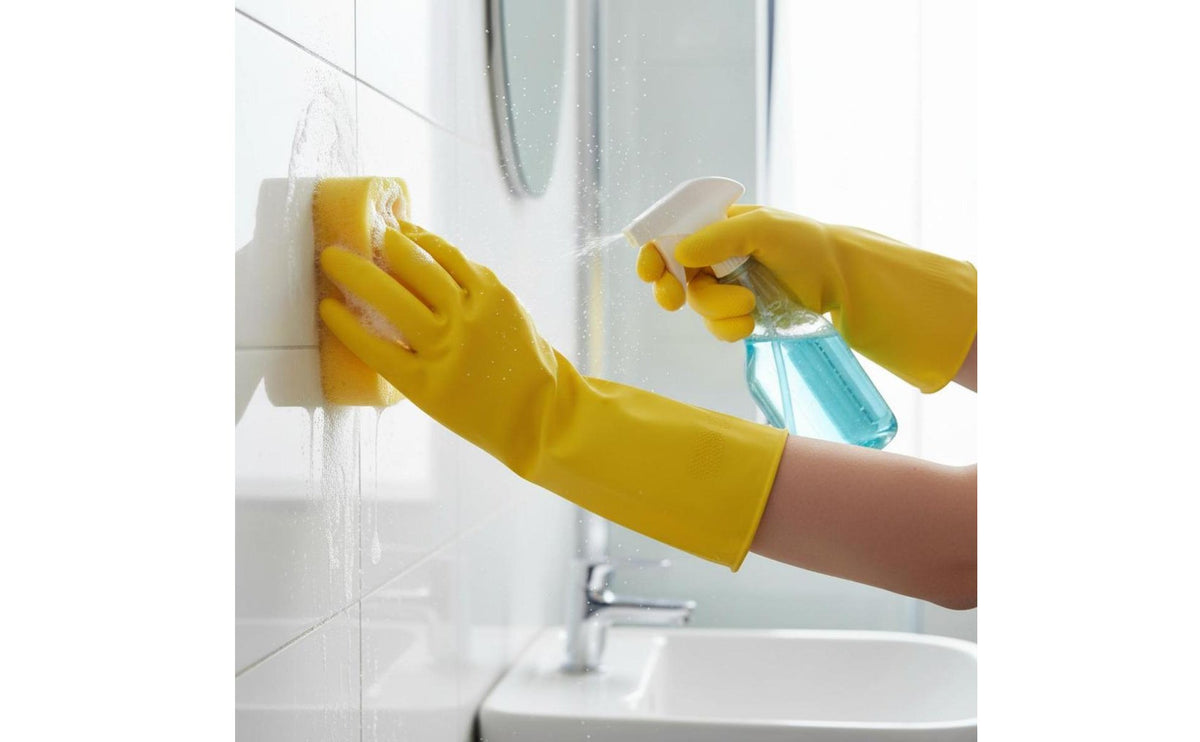 Yellow Dishwashing Gloves All-Purpose Reusable Latex Household Cleaning Mitts for Women, Men, General Housekeeping, Laundry