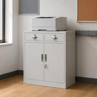 Lockable Filing Cabinet Partition Board Double-Door Filing Cabinet Compact