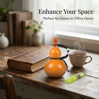 Chinese Feng Shui Gourd Keychains, Hanging Gourd Decoration for Car, Wallet Charm, Brass Hu Lu Penda - Image 3