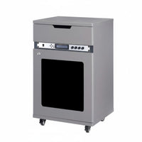1 Piece Audio Rack Cabinet MDF Equipment Stand Heavy Duty Lockable Door Rolling Caster Wheels Adjustable Shelves Ventilated Panels Suitable for Artists KTV Studio Conference Room