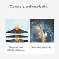 Aquarium Biochemical Filter Sponge, Cuttable, Resilient
