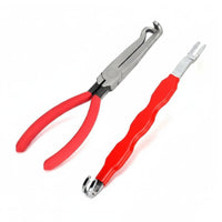 2 Pieces Auto Wire Cutting Pliers Easy Grip Hose Separator Pliers Burgundy Grasp Cable Nippers for Electrical Work